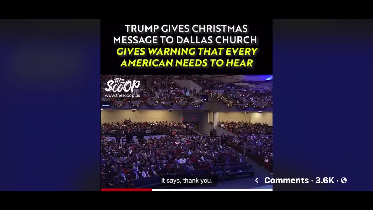 President Trump lifts up the name of Jesus 12-19-21