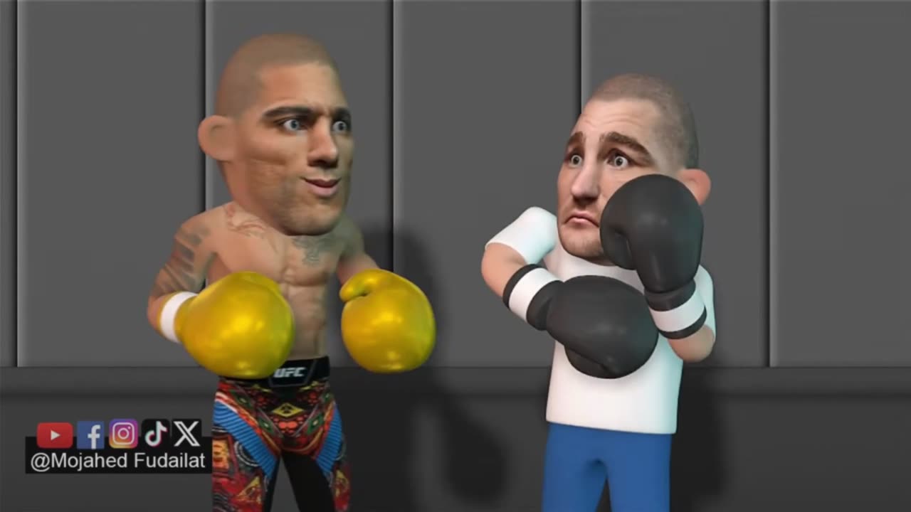Alex Pereira Sparring Sean Strickland For Khalil Roundtree Jnr Fight