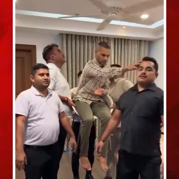 'లడ్డూ ముత్య' స్వామీజీలా శిఖర్ ధవన్! #laddumuthya #shikhardhawan #viral #reel #video | FBTV NEWS