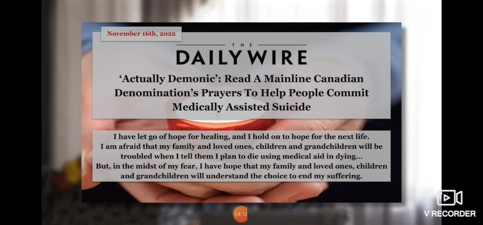 Trudeau Wants To Kill The Mentally ILL