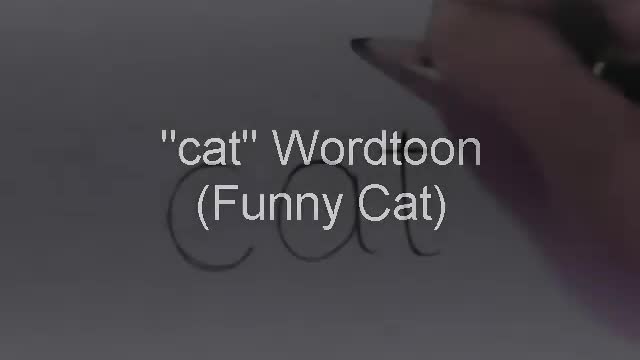 How To Turn The Word "Cat" Into a Cartoon Cat | Step by Step for Kids