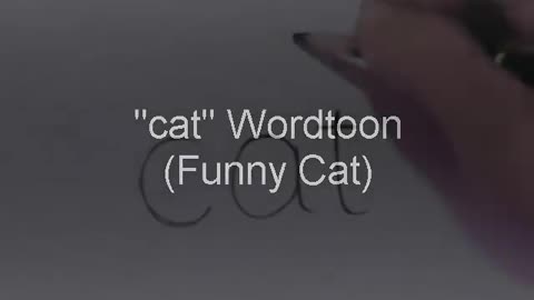 How To Turn The Word "Cat" Into a Cartoon Cat | Step by Step for Kids