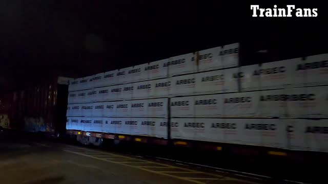 Manifest Train Westbound CN 5775, BNSF 9319 & IC 1003 In Ontario