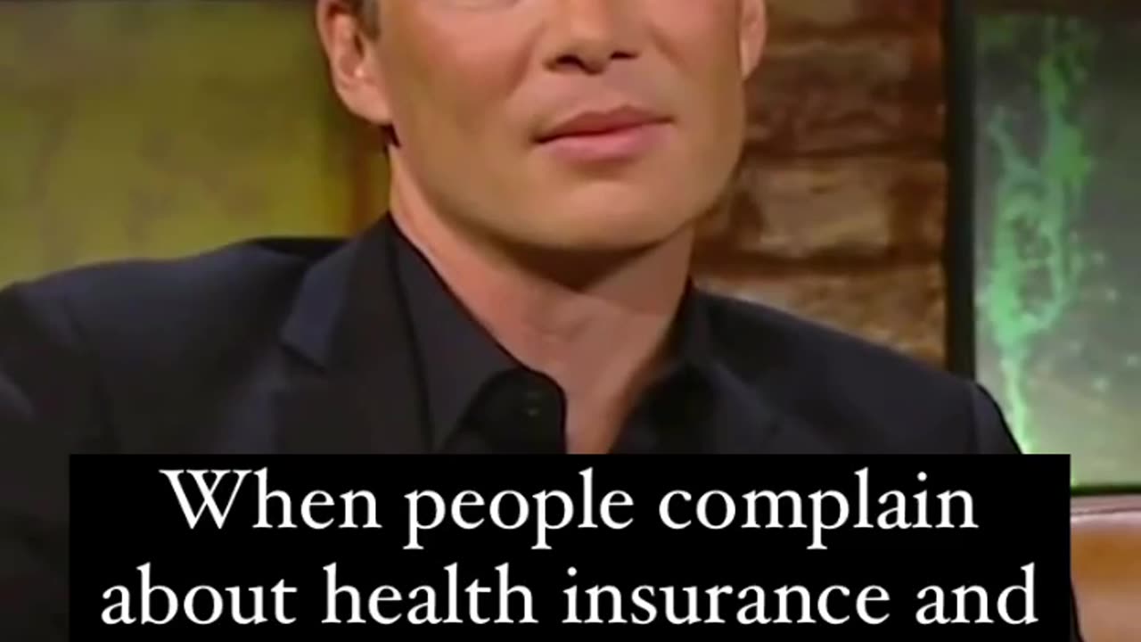 When you complain about health insurance but...