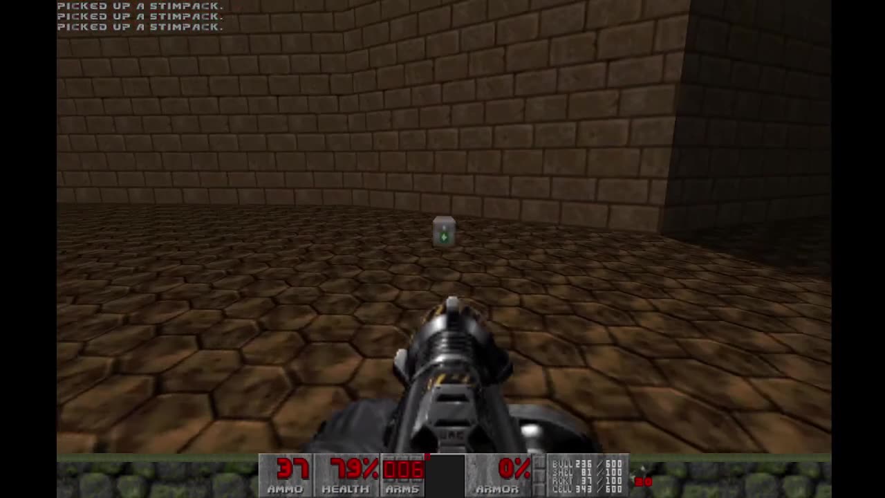 Brutal Doom 2 - Hell on Earth - Ultra Violence - Barrels o' Fun (level 23) - 100% completion