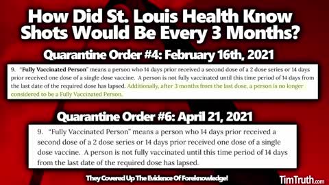 SCRIPTED Vax Failure? St. Louis Health Said Vaccines Only Lasted 3 Months In Feb 2021 Before Deleting