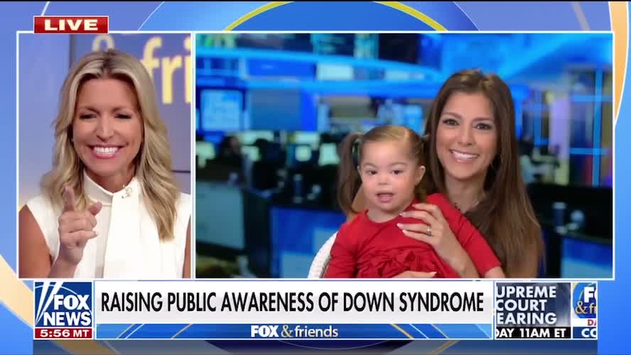 ADORABLE! Fox News Host Brings Daughter to Work to Celebrate World Down Syndrome Day