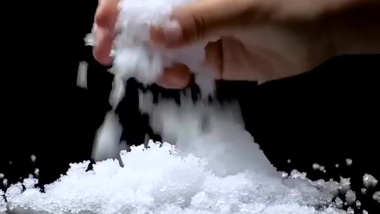 I tried to make snow at home short science experiment