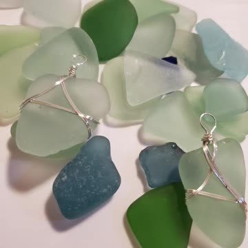 Christmas Seaglass Ornaments