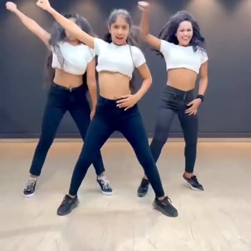 College girl beautiful dance steps