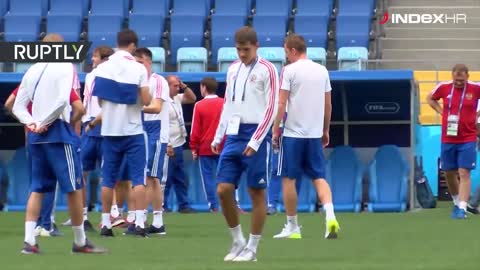 Trening Rusije uoči Hrvatske