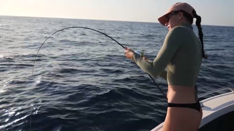 Jigging in 50 meters of water against the sharks