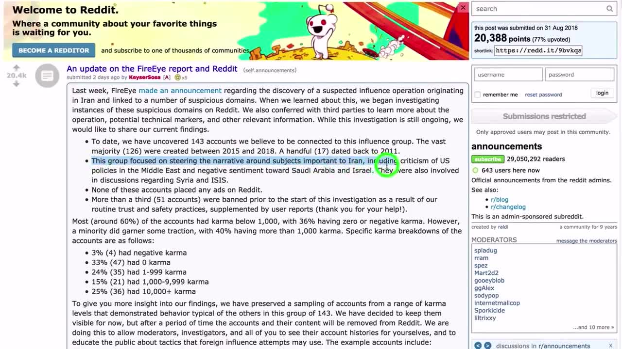 Reddit Identifies A New Threat: The Truth - #PropagandaWatch