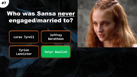 Game of Thrones Quiz - 20 questions