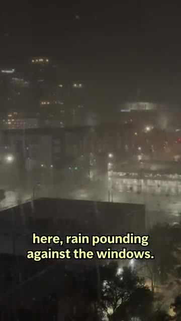 Hurricane Milton Arriving in Tampa | Category 3 Storm Hits Florida shows AP Reporter