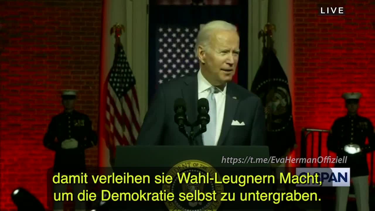 ‼️ US-Präsident Biden erklärt Trump-Anhänger zu Staatsfeinden