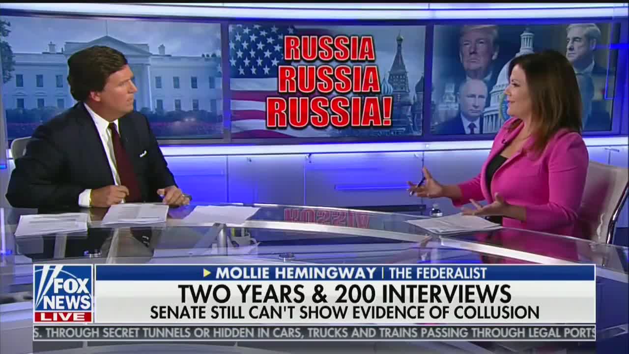 Tucker Carlson and Mollie Hemingway slam GOP for kissing Mueller's butt