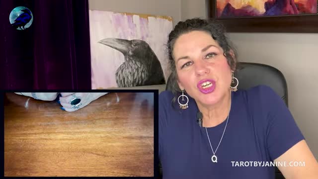 Janine read her tarot card to understand what is really happen behind scene
