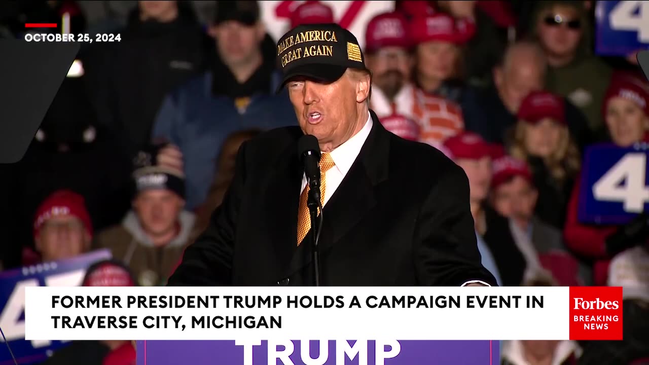 'Kamala Harris Is A Radical Left Marxist!'- Trump Laces Into VP At Michigan Rally