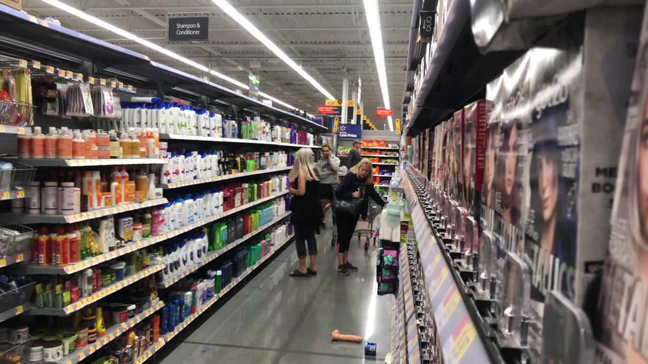 Flying dildo in Walmart prank!