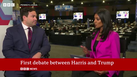 US presidential debate to see Donald Trump and Kamala Harris face off | BBC News