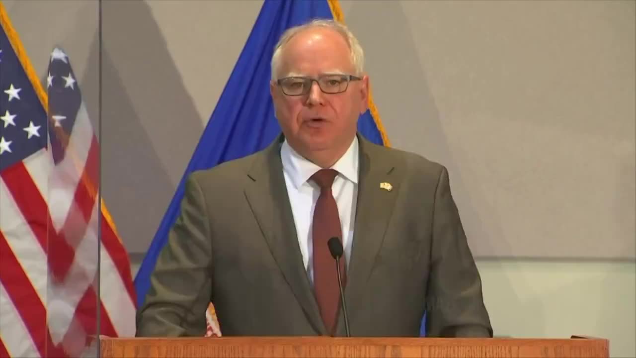 Tim Walz Speaking About the 2020 Riots Right Before Chauvin Verdict is Announced