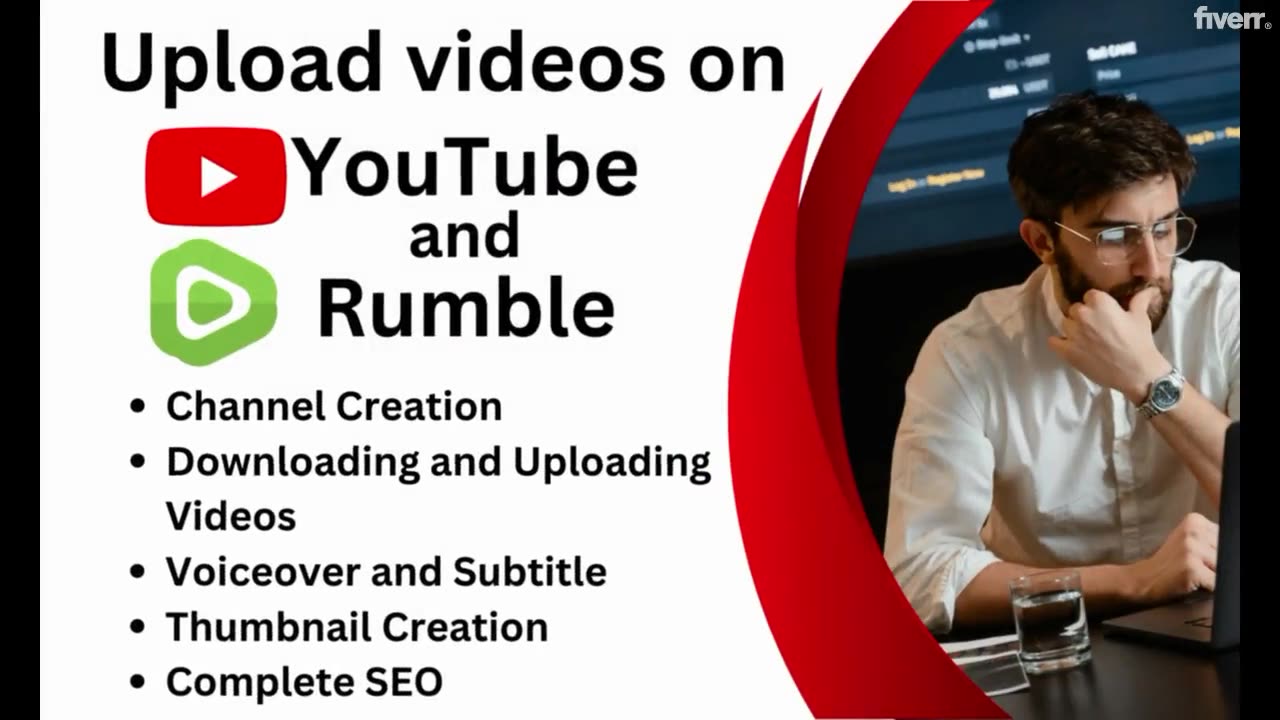 I will create and upload your videos with SEO on youtube and rumble as channel manager