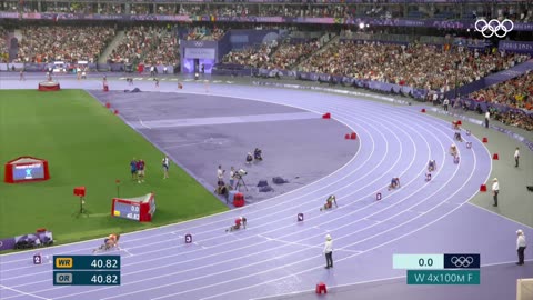 4x100m women Olympic final 2024