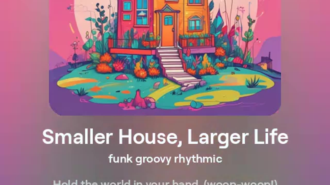 SMALLER HOUSE- LARGER LIFE