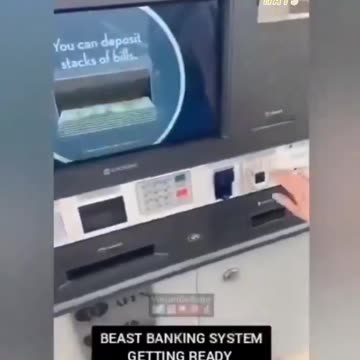 New ATM Machines in America with mark of the beast scanner.