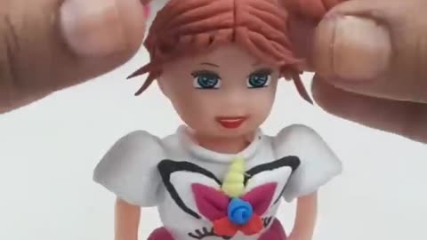DIY Clay Unicorn Barbie Doll Making