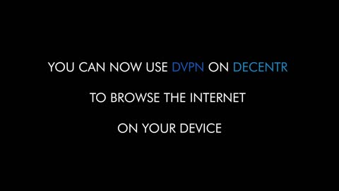 How to use DVPN on Decentr