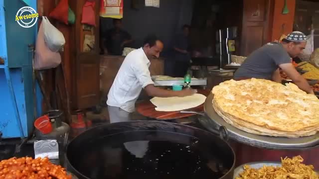 Indian Street Food in a Indian festival