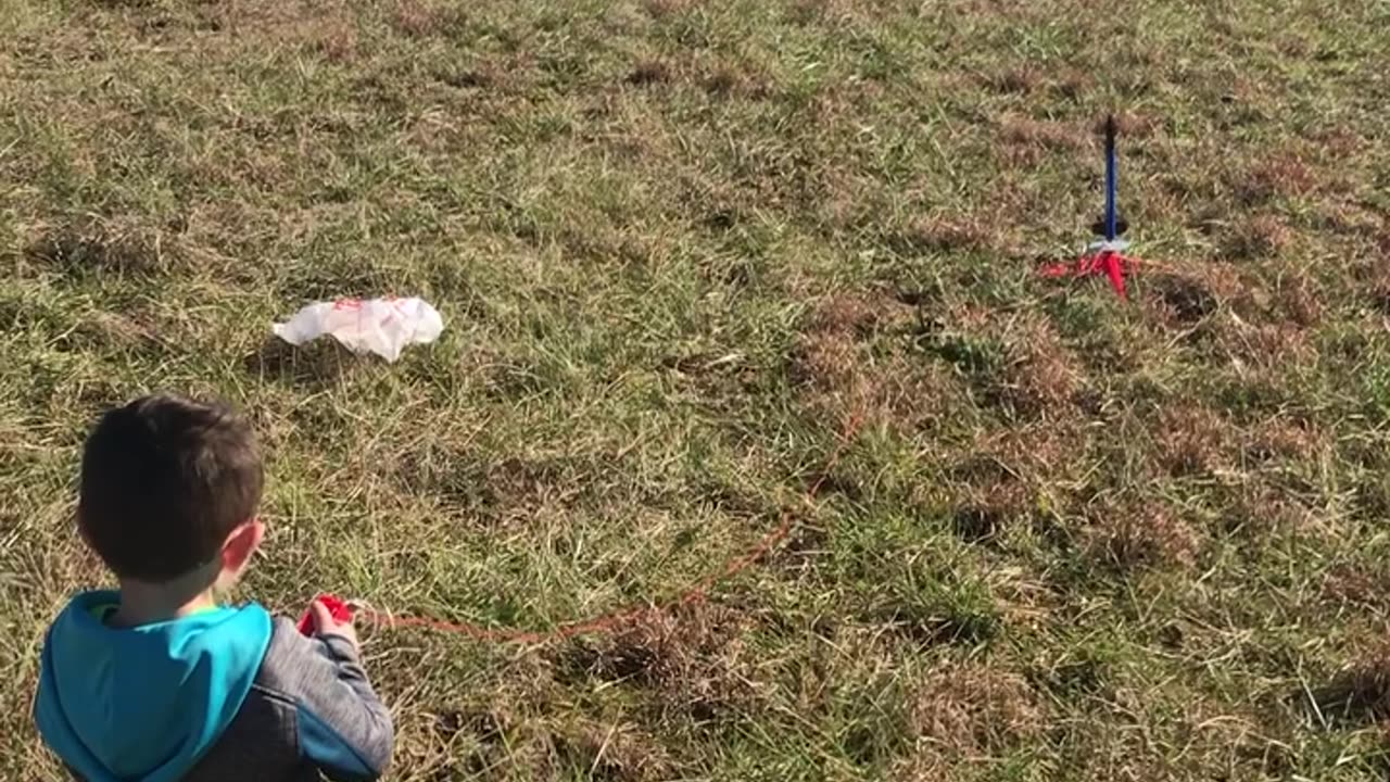 Kid is in disbelief after watching rocket launch