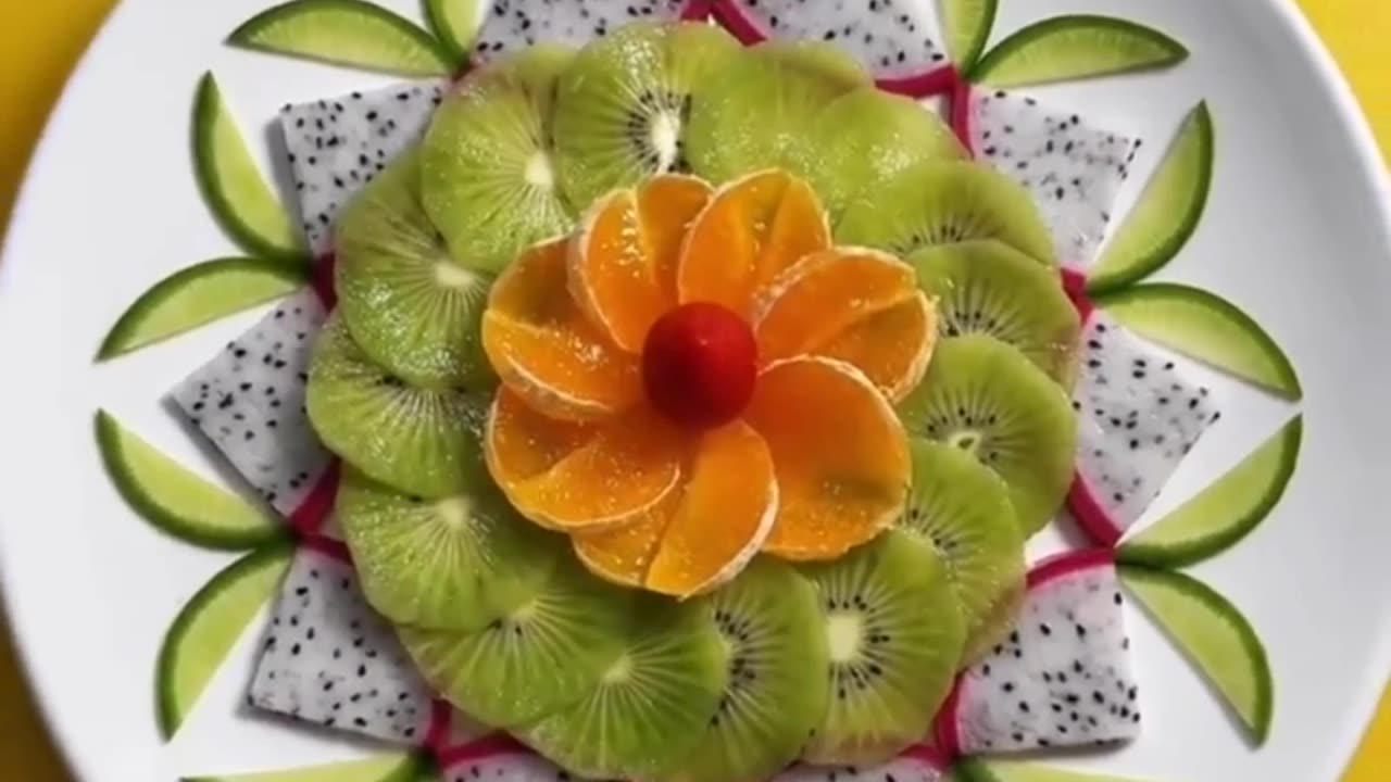 Beautiful Fruit Cutting Skills decoration and Garnishing