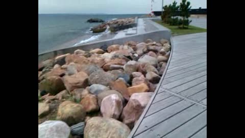En promenad invid havet vid Helsingborg 25 Aug. 2012