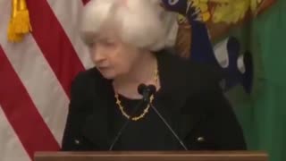 Janet Yellen - The US Treasury Department sign fell off when asked about US Dollar