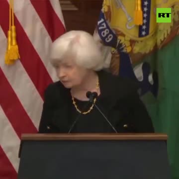 Janet Yellen - The US Treasury Department sign fell off when asked about US Dollar