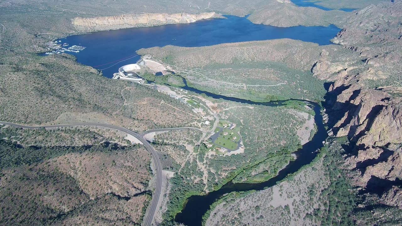 Ten minute journey to the top of the world overlooking Saguaro Lake