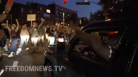 NOW - Protest against vaccine mandate in New York City.