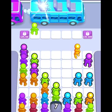 Bus Jam levels 15 and 16 #androidgames #colorgame #bus #jam #puzzlegame #colormatchinggame