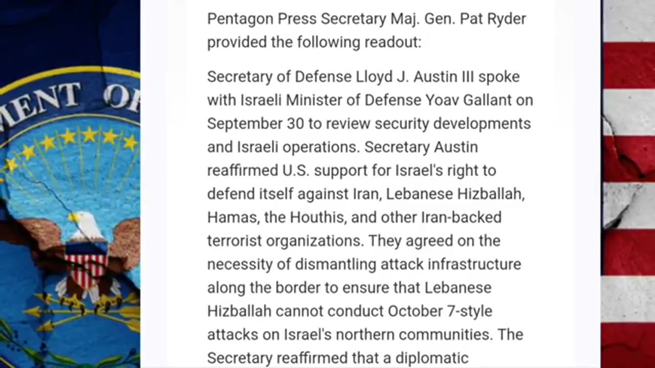 3-Minute Breakdown_ Sec. Lloyd Austin’s Call & IDF Incursion Updates in Lebanon, Israel, Gaza