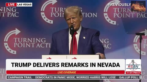 President Trump Headlines Turning Point Rally in Las Vegas Oct 24 2024