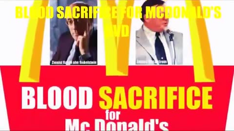 BLOOD SACRIFICE FOR MCDONALD'S (DVD) Featuring Zionist Rabbi Abe Finkelstein