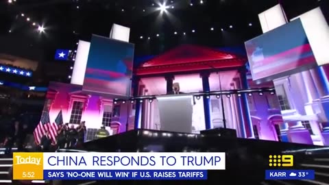 What was China’s response to Donald Trump's threats? | 9 News Australia