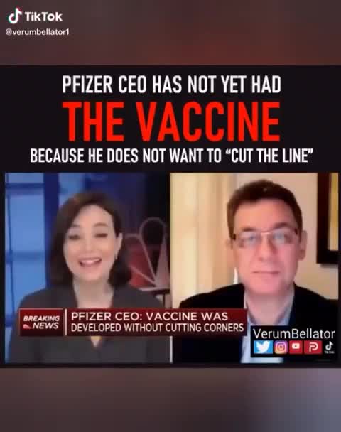 Pfizer's boss is not vaccinated yet