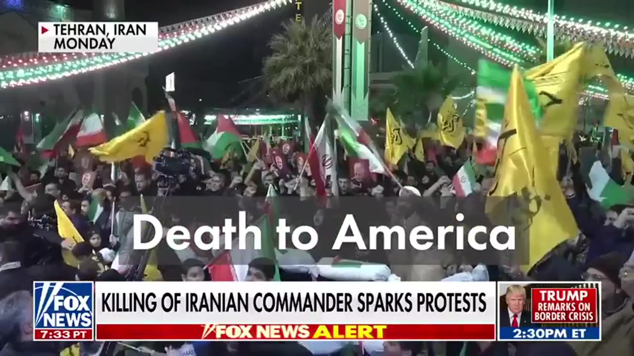 'DEATH TO AMERICA'- Protests erupt in Tehran after Iranian commander killed