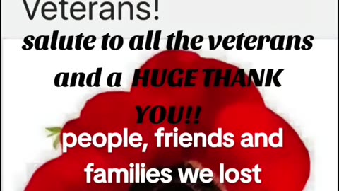 Veterans Fought For Our Freedom! Remember!