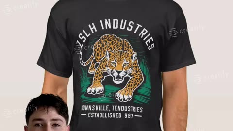 Fierce Jaguar Prowl -ZSLH Industries Retro T-Shirt news