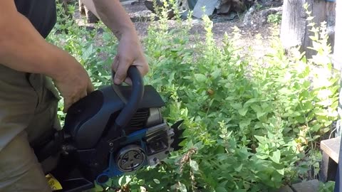 Motorsågspul på landet